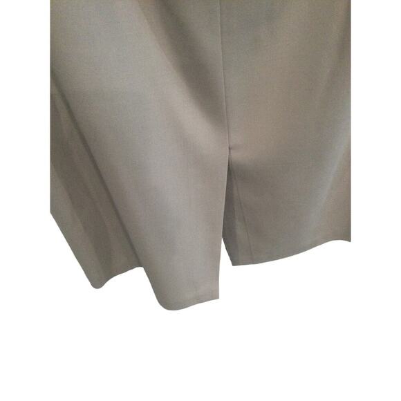 Talbots wool maxi skirt womens 18W 18 grey taupe Italian fabric modest office - Picture 9 of 11